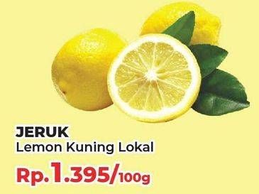 Promo Harga Jeruk Lemon Lokal per 100 gr - Yogya
