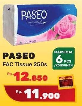 Promo Harga PASEO Facial Tissue 250 pcs - Yogya