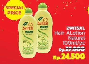 Promo Harga ZWITSAL Natural Baby Hair Lotion With AVKS 100 ml - LotteMart