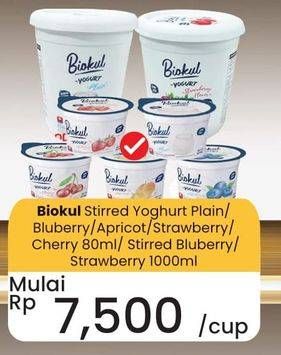 Promo Harga Biokul Stirred Yogurt/Set Yogurt  - Carrefour