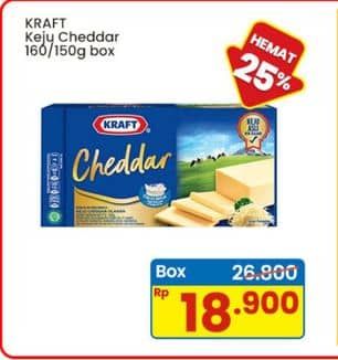 Promo Harga Kraft Cheese Cheddar 160 gr - Indomaret