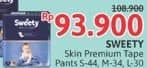 Promo Harga Sweety Skin Premium Popok Perekat Bayi  L30, M34, S44 30 pcs - Alfamidi
