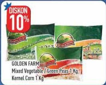 Promo Harga GOLDEN FARM Mixed Vegetables/Green Peas/Corn Kernel  - Hypermart