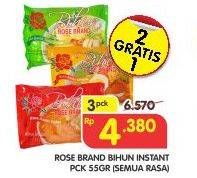 Promo Harga ROSE BRAND Bihun Instan All Variants per 3 pcs 55 gr - Superindo