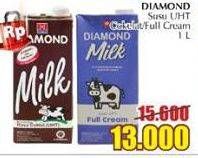 Promo Harga DIAMOND Milk UHT Coklat, Full Cream 1000 ml - Giant