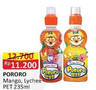 Promo Harga PORORO Minuman Berperisa Mango, Lychee 235 ml - Alfamart