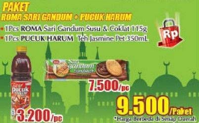 Promo Harga Paket Roma Sari Gandum + Pucuk Harum  - Giant