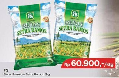 Promo Harga FS Beras Premium Setra Ramos 5000 gr - TIP TOP