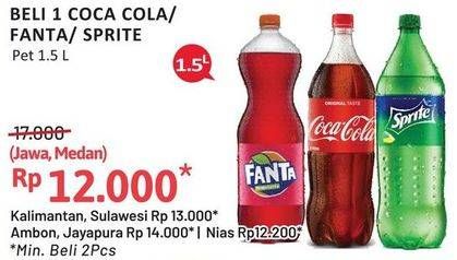 Promo Harga Coca Cola/Fanta/Sprite Minuman Soda  - Alfamidi