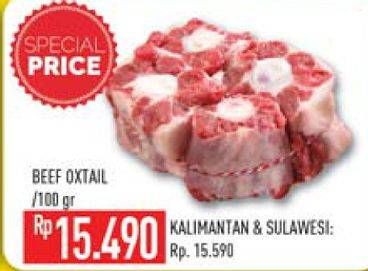 Promo Harga Oxtail Sapi per 100 gr - Hypermart