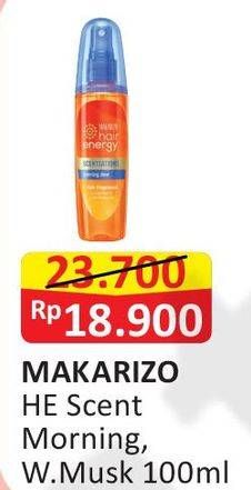 Promo Harga MAKARIZO Hair Energy Scentsations Morning Dew, W. Musk 100 ml - Alfamart
