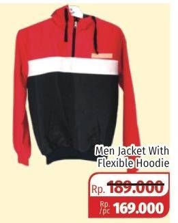 Promo Harga Men Jacket With Flexible Hoodie  - Lotte Grosir