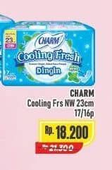 Promo Harga Charm Extra Comfort Cooling Fresh NonWing 23cm 16 pcs - Alfamart