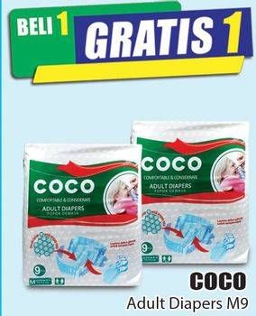 Promo Harga COCO Adult Diapers M9  - Hari Hari