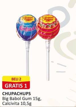 Promo Harga Chupa Chups Lollipop Candy Gumfilled, Calcivita Cream 10 gr - Alfamart