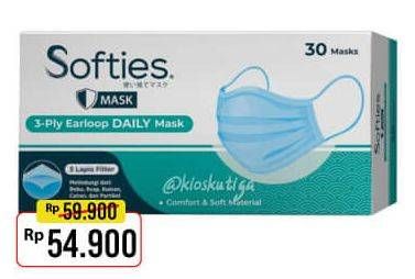 Promo Harga SOFTIES Masker 30 pcs - Alfamart