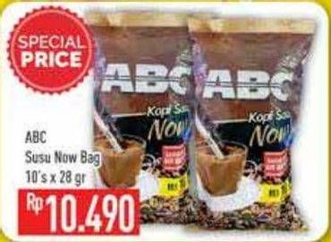 Promo Harga ABC Kopi per 10 sachet 28 gr - Hypermart