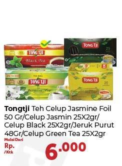 Promo Harga Tong Tji Teh Celup Jasmine, Hitam, Jeruk Purut, Green Tea 25 pcs - Carrefour