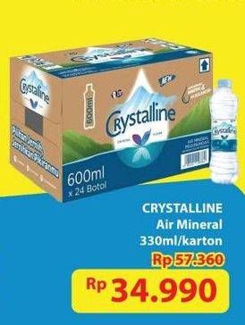 Promo Harga Crystalline Air Mineral 330 ml - Hypermart