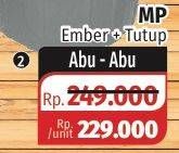 Promo Harga MP Ember Warna + Tutup Abu-Abu 80 ltr - Lotte Grosir