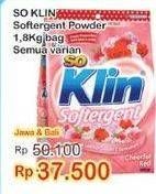 Promo Harga SO KLIN Softergent All Variants 1800 gr - Indomaret