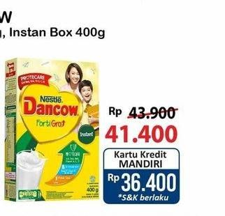 Promo Harga Dancow FortiGro Susu Bubuk Instant 400 gr - Alfamart