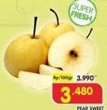 Promo Harga Pear Sweet per 100 gr - Superindo