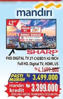 Promo Harga Sharp 2T-C42BD1i | LED TV 42"  - Hypermart