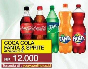 Promo Harga COCA COLA Minuman Soda All Variants 1500 ml - Yogya
