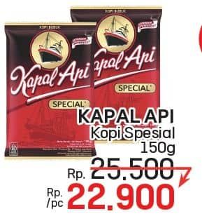 Promo Harga Kapal Api Kopi Bubuk Special 150 gr - LotteMart