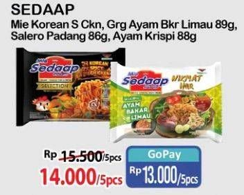 Promo Harga Sedaap Korean Spicy/Mi Goreng  - Alfamart