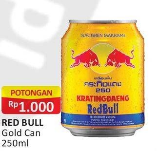 Promo Harga KRATINGDAENG Energy Drink Gold 250 ml - Alfamart