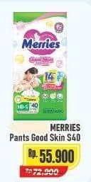 Promo Harga Merries Pants Good Skin S40 40 pcs - Alfamart