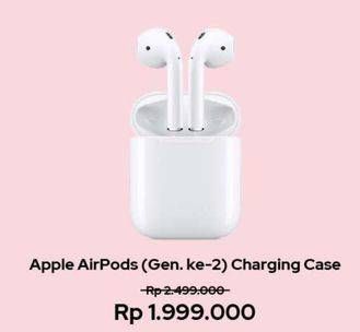 Promo Harga Apple AirPods Charging Case Generasi Ke-2  - Erafone