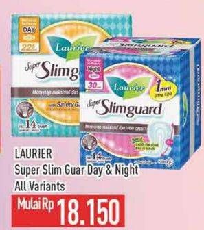 Promo Harga Laurier Super Slimguard Day/Night  - Hypermart
