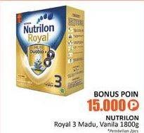 Promo Harga NUTRILON Royal 3 Susu Pertumbuhan Madu, Vanila 1800 gr - Alfamidi