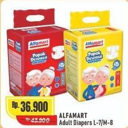 Promo Harga Alfamart Adult Diapers L7, M8 7 pcs - Alfamart