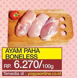 Promo Harga Ayam Paha Boneless per 100 gr - Yogya