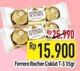 Promo Harga Ferrero Rocher Chocolate T-3 35 gr - Hypermart