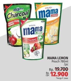Promo Harga Mama Lemon Cairan Pencuci Piring Jeruk Nipis, Lemon Daun Mint 780 ml - LotteMart