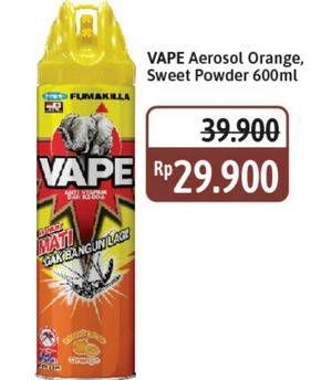 Promo Harga Fumakilla Vape Aerosol Orange, Sweet Powder 600 ml - Alfamidi