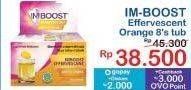 Promo Harga Imboost Effervescent with Vitamin C Orange 8 pcs - Indomaret