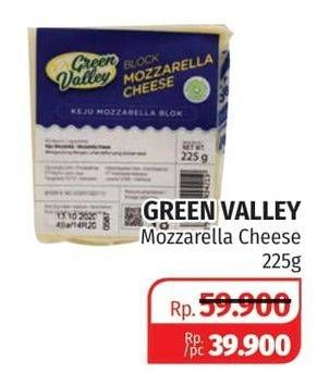 Promo Harga GREEN VALLEY Block Mozarella Cheese 225 gr - Lotte Grosir