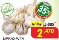 Promo Harga Bawang Putih per 100 gr - Superindo