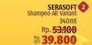 Promo Harga Serasoft Shampoo All Variants 340 ml - LotteMart