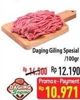 Promo Harga Daging Giling Sapi Spesial per 100 gr - Hypermart