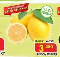 Promo Harga Lemon Import per 100 gr - Superindo