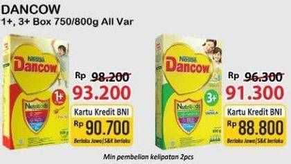Promo Harga Dancow Nutritods 3+ All Variants 800 gr - Alfamart