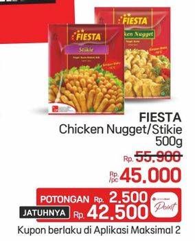 Promo Harga Fiesta Naget Stikie, Chicken Nugget 500 gr - Lotte Grosir