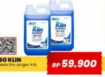 Promo Harga So Klin Detergent Matic Liquid Profesional Solution 4500 ml - Yogya